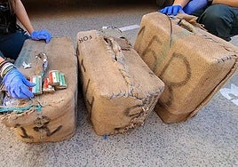 Detenido en Albacete un vecino de La Línea que transportaba 310 kilos de hachís en una furgoneta