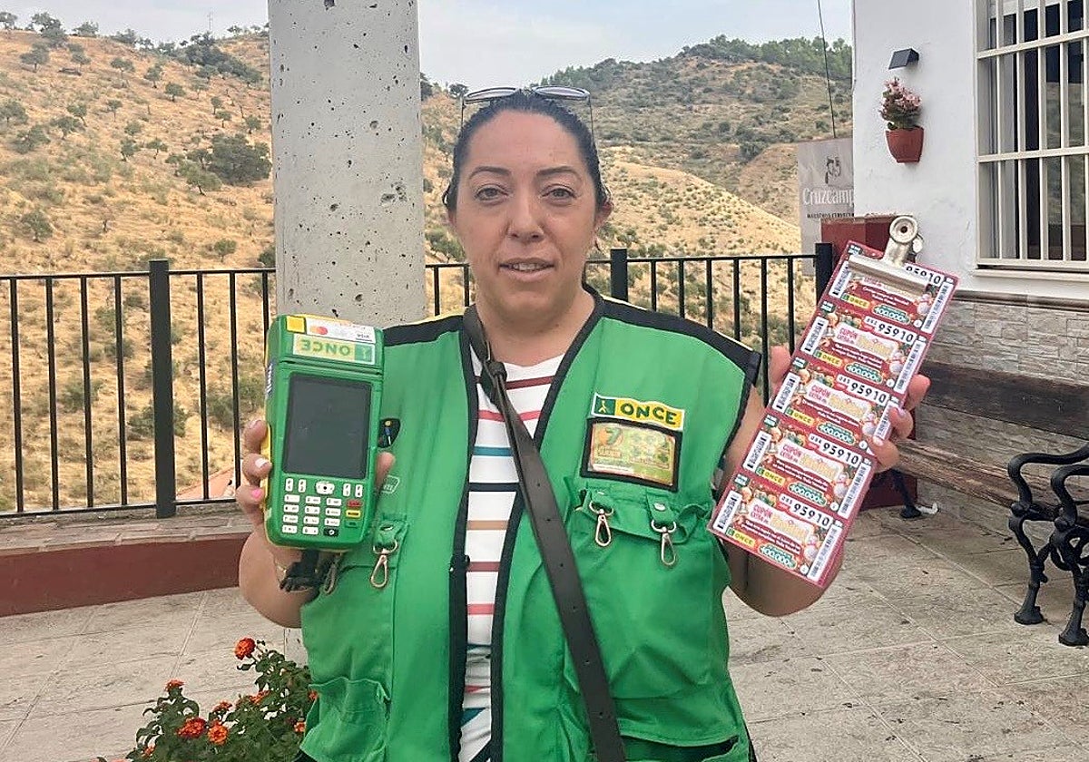 La vendedora de la ONCE Francisca González