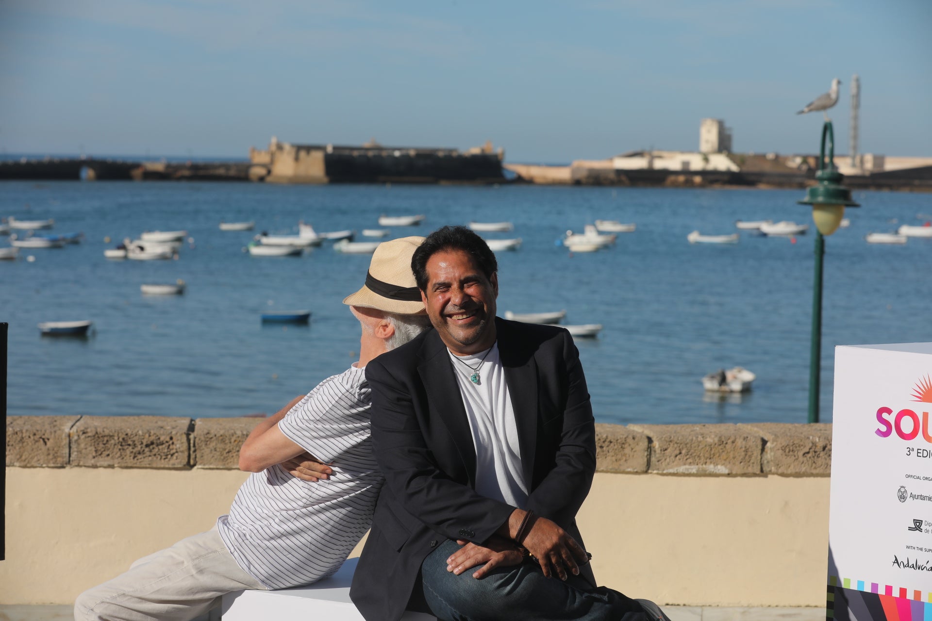 José Luis Moreno y Fernando Trueba, protagonistas del posado caletero este sábado
