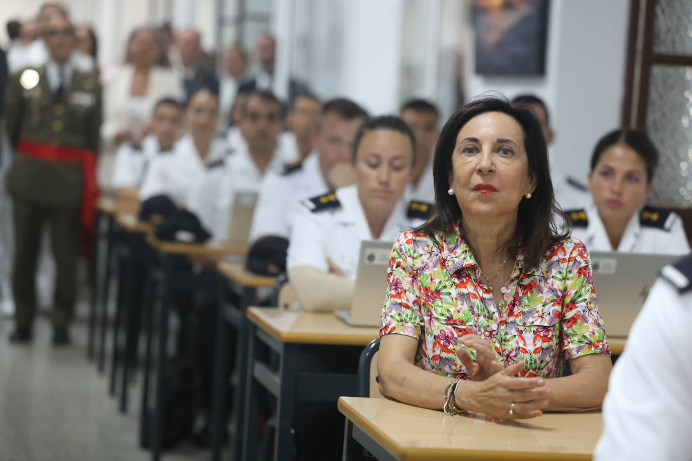 Fotos: Margarita Robles inaugura el curso académico en la Escuela de Suboficiales de la Armada en San Fernando