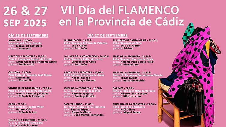 La provincia de Cádiz celebra el día del flamenco: fechas y programación completa de actividades en los diferentes municipios