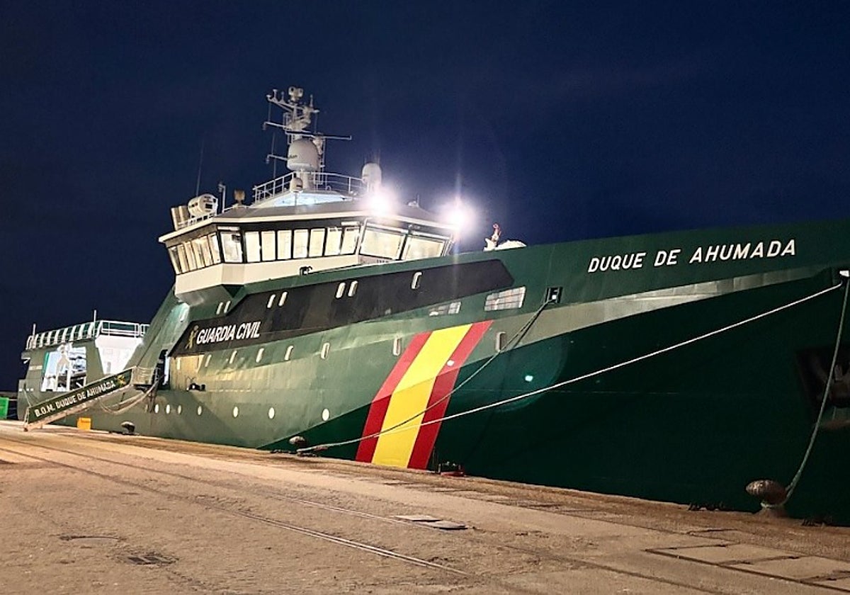 El patrullero oceánico 'Duque de Ahumada'.