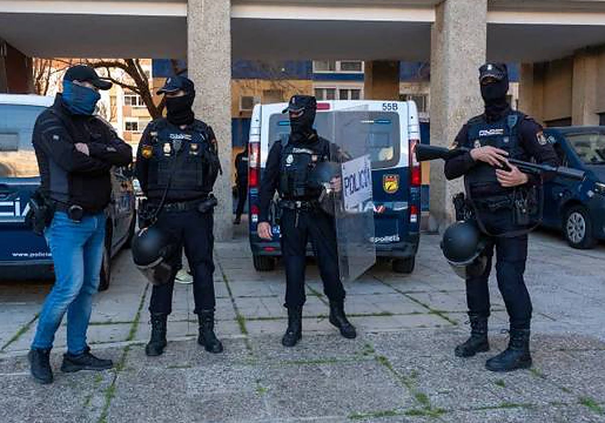 Imagen de archivo de un operativo de la Policía Nacional