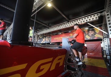 Así laten en Cádiz los boxes de la SailGP, la Fórmula 1 del mar