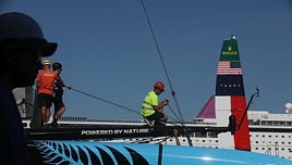 Fotos: Los últimos preparativos antes del inicio de la SailGP en Cádiz