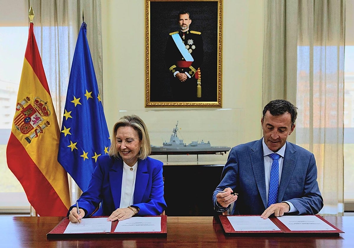 Defensa y Navantia firman el contrato para construir dos nuevos BAM en Puerto Real