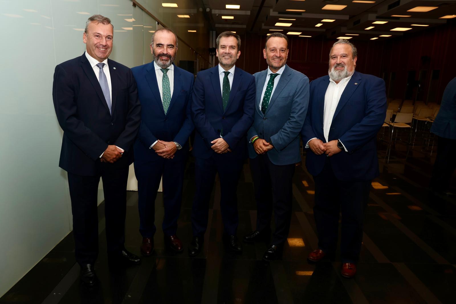 Rafael Fernández, Manuel Cotorruelo, Ignacio Moreno Bustamante, Sergio González y Manolo Garrido