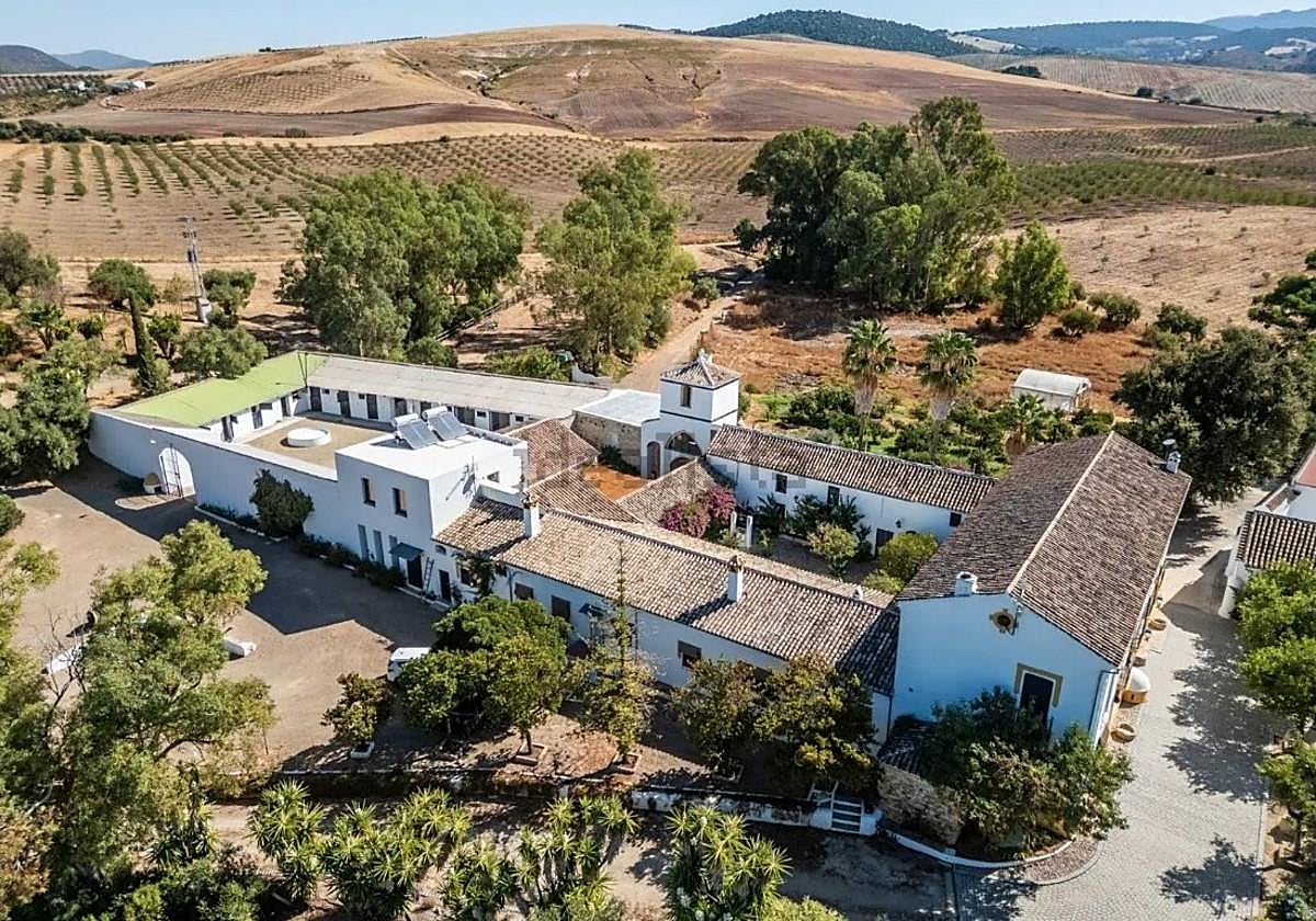 Imagen aérea del cortijo