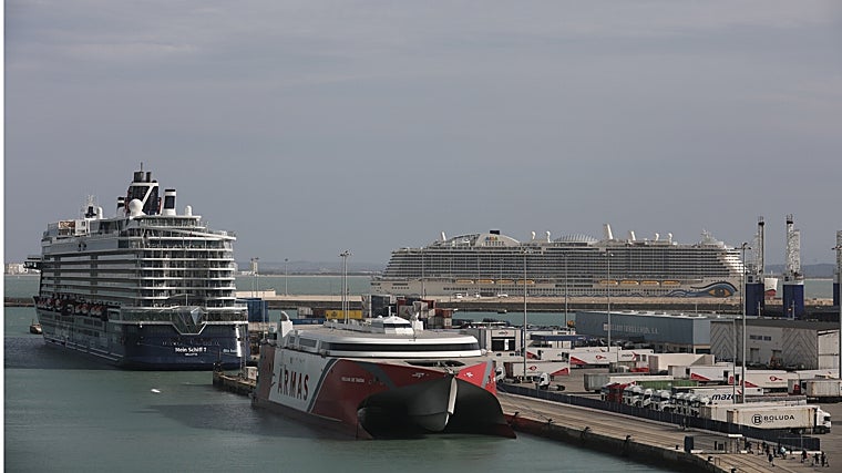 Imagen del Puerto de Cádiz este miércoles.