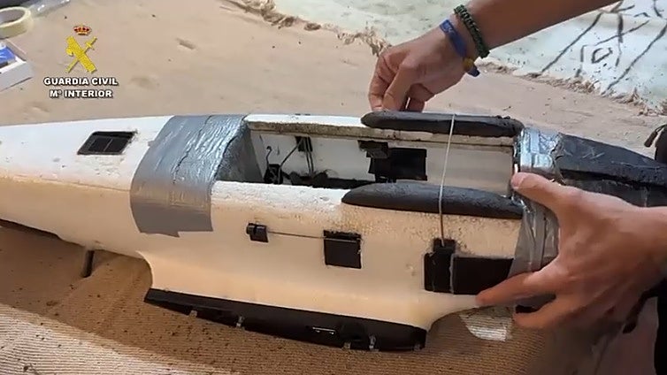 Drones artesanales y vuelos nocturnos para el contrabando de hachís desde Alcalá de los Gazules hasta Marruecos