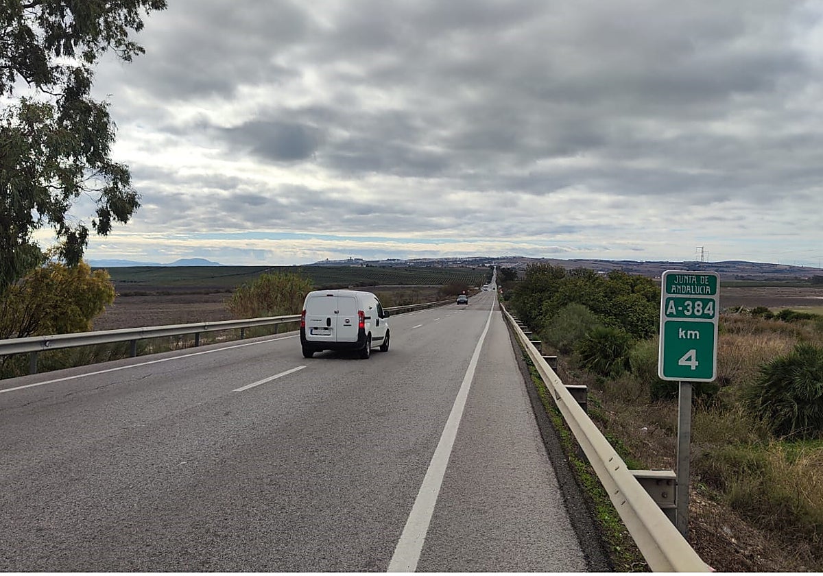 Aspecto que presenta la actual vía una vez que se ha superado Arcos