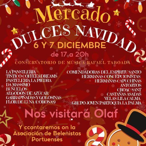Imagen del cartel del Mercado de Dulces de Navidad