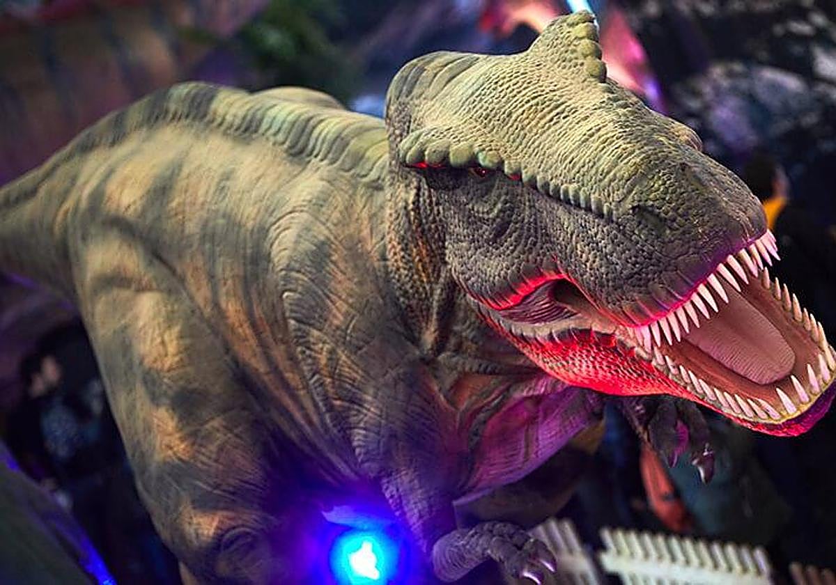 Imagen de uno de los dinosarios de la exposición