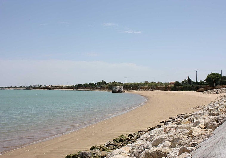 Imagen de la Playa de Micaela, en Chipiona