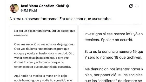 Kichi se pronuncia tras ser acusado de prevaricación por la Fiscalía: «No era un asesor fantasma, era un asesor que asesoraba»