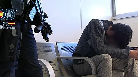 El Pastilla, cuando fue detenido tras haberse fugado.