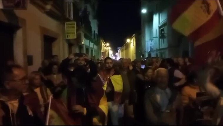 Protestas en El Puerto, Cádiz, contra la Amnistía catalana propuesta por Pedro Sánchez