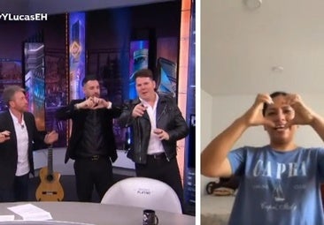 Andy y Lucas en El Hormiguero practican la controvertida coreografía viral de 'Son de amores' de Lis Padilla