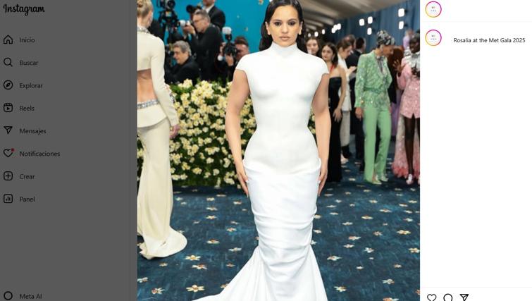 Rosalía en la gala MET 2025