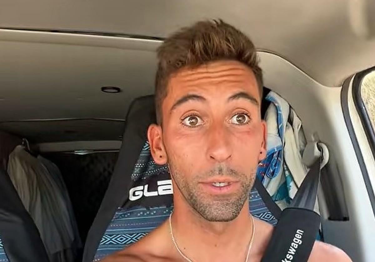 Un madrileño que estaba en El Palmar se queda sin palabras al ver la temperatura que hacía