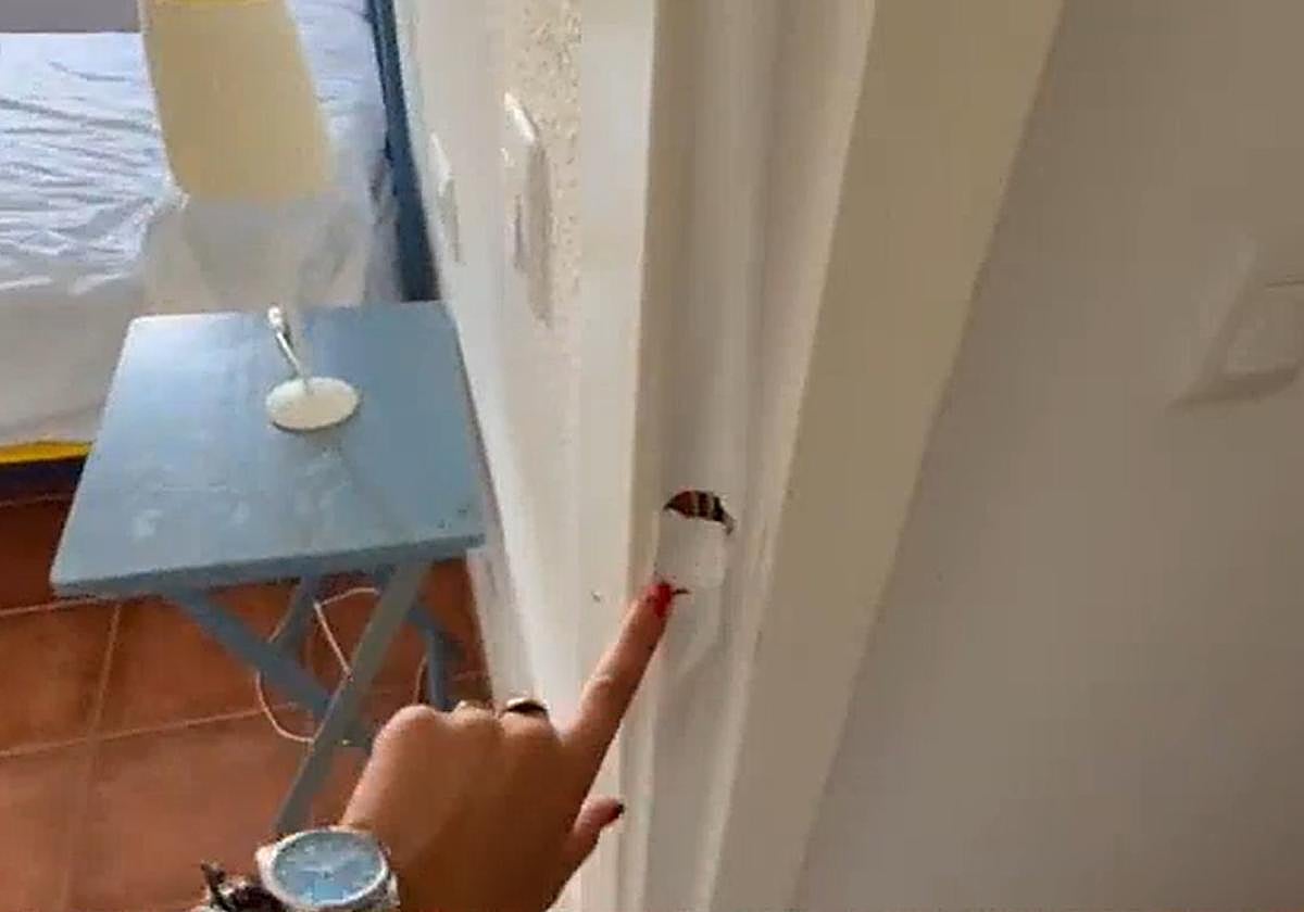 Imagen de uno de los desperfectos de la vivienda