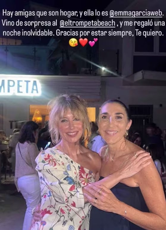 Paz Padilla y Emma García coincidieron en Zahara