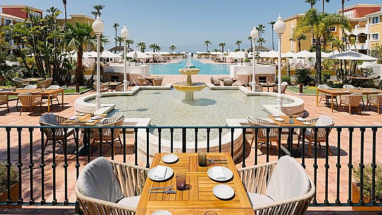 Imagen de una de las terrazas del hotel