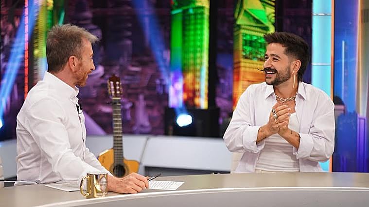 Camilo durante su entrevista con Pablo Motos