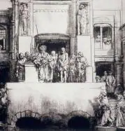 Fragmento de «Cristo presentado al pueblo» (1655), de Rembrandt. ABC