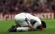Figo, desesperado en el suelo, fue la viva imagen de lo que ayer le sucedió al Madrid frente al BayernIgnacio Gil