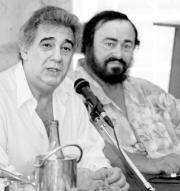 Plácido Domingo y Pavarotti alzarán su voz por la paz