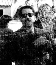 Carlos Cabrera, a finales de los 90, en una procesión de Domingo de Ramos
