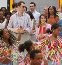 Candeal recibe a los Príncipes de Asturias