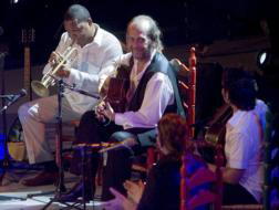EFE  Paco de Lucía y Wynton Marsalis, durante el concierto del martes