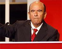 El presidente del Santander, Emilio Botín. ARCHIVO