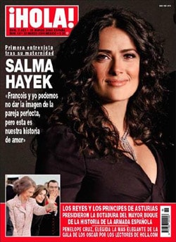 Salma Hayek habla de su bebé y de sus planes de matrimonio