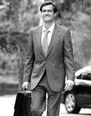ABC López Aguilar, en la época en que ocupaba la cartera de Justicia, llegando a un Consejo de Ministros