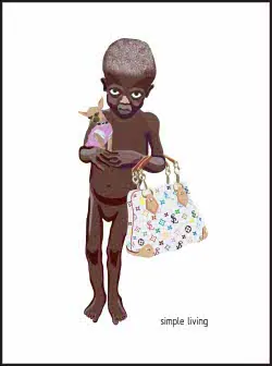 Louis Vuitton demanda a la autora del cartel de un niño africano