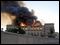 Vista del incendio que afecta al edificio de la sede del Parlamento de Egipto