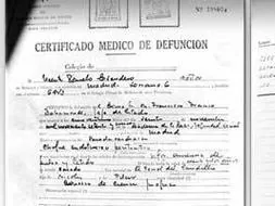 Seguid así Franco Cualquier El certificado de defunción de Franco que busca Garzón
