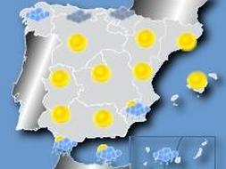 Mapa de las previsones meteorológicas. /Canal Meteo