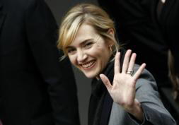 REUTERS Kate Winslet, ayer en la Berlinale, donde presentó «El lector», filme por el que opta al Oscar