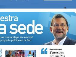 Una imagen de la nueva web del PP