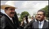 Manuel Zelaya presidente depuesto de Honduras junto a Leonel Fernandez Presidente de la República Dominicana/AFP