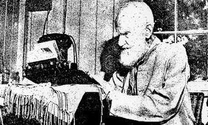 Hallan una nota manuscrita de Bernard Shaw perdida durante 79 años