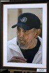 Retrato inédito de Fidel Castro firmado por su hijo Álex Castro presentado hoy en La Habana / AFP