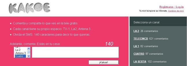 Nace Kakoe, el Twitter para la tele