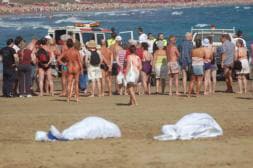 Dos turistas mueren ahogados en la punta de Playa del Inglés