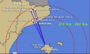 ¿Se pueden ver los Pirineos desde Mallorca?
