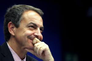 AP  Zapatero, durante su rueda de prensa ayer en Bruselas